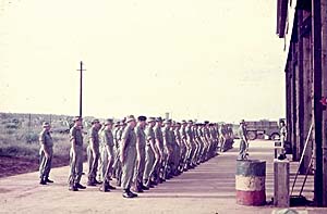 Parade for handover from 1 Armd Sqn Wksp and takeover on raising of 106 Fd Wksp - 1 Nov 68